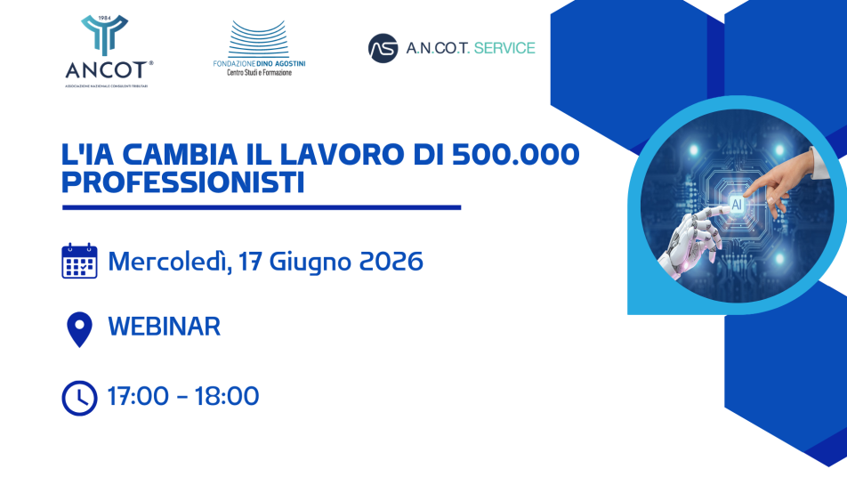 L'IA CAMBIA IL LAVORO DI 500.000 PROFESSIONISTI